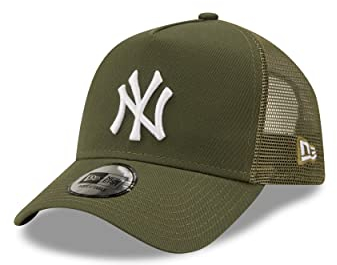 New Era New York Yankees Basecap Baseball Kappe MLB NY grün Teamlogo verstellbar Snapback Trucker - One-Size