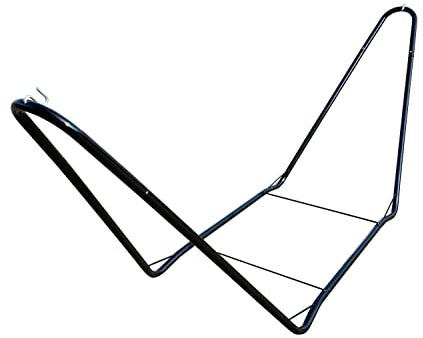 La Siesta CHILLOUNGE Black – Powder Coated Steel Stand for Single Hammocks