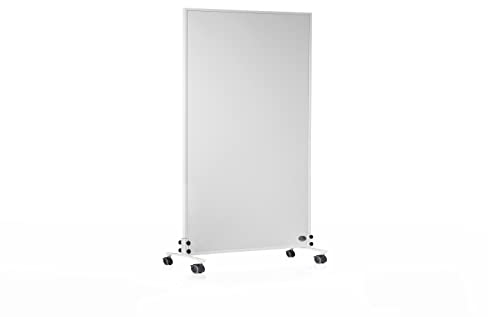 Könighaus Infrarotheizung Standgerät - 1200 Watt - Energiesparend = wärmt innerhalb von 2 Minuten - Elektroheizung mit Standfüßen & Thermostat - mobile Standheizung mit Rollen - Deutscher Hersteller