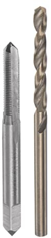sourcing map Taraud & Embout Ensembles, M4.5 x 0.5 H2 Droit Cannelure Machine Fil Taraud Fraisage, 4mm M35 Cobalt Haut Vitesse Acier (HSS-CO) Foret Hélicoïdal