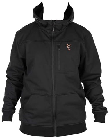 Fox Collection Soft Shell Jacket Black & Orange - Angeljacke