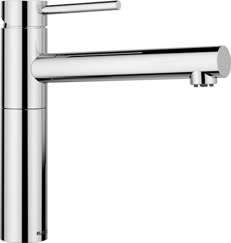 BLANCO ALTA II | Kitchen Mixer tap in Chrome | Low-Pressure | Non-Return Valve | Ceramic Cartridge | Assured Water Quality & Water-Saving | [4.5x23.2x22.6 cm]