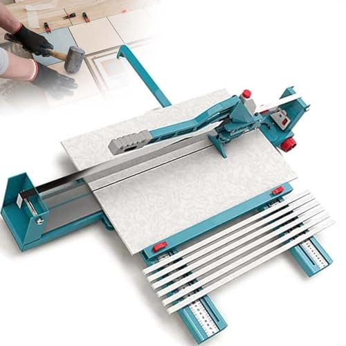 HLGKBY Manual Tile Cutter, Floor Tile Cutter Machine, Professional Porcelain Ceramic Tile Cutter, Cutting Width: 800/1000/1200mm, Adjustable Guide for Precision Cutting 0.8M