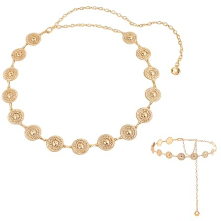 Dinghaole chaîne de taille en métal réglable, bohème, pour femme, tous les jours, fête ou festival