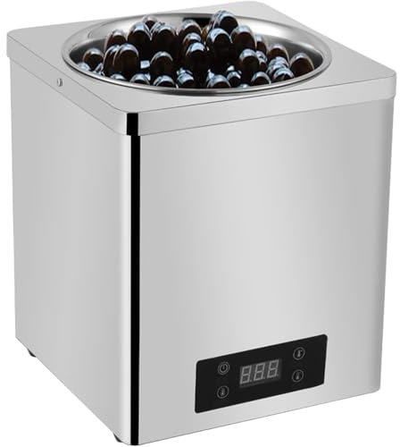 Kadxyan Chocolate Melter Electric Chafing Dishes, 3/7L Electric Soup Warmer, Electric Chafing Dishes Food Warmers, Temperature Control Range 30-100°C, for Catering and Milk Tea Shop