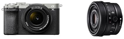 Sony α7CII + Lente SEL2860, Zoom 28-60mm F4-5.6 (Argento) + SEL-50F25G - Obiettivo Full-Frame Focale Fissa 50mm F2.5