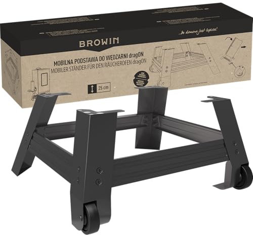 BROWIN® Mobile Basis für die elektrische Räucherkammer dragON 330282 | Räucherzubehör mit zwei Räder