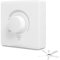 Interruptor de Control de Velocidad del Ventilador de luz de Techo, Interruptor de Ajuste de Ventilador de Techo Tipo 86 220V 10A, Controlador de Pared de Controlador de Velocidad Continuo, Blanco