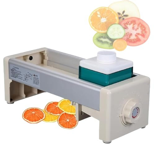 MAIMAILE Commercial Food Cutter Slicing Machine, Manual Vegetable Slicer, 0-15 Gear Thickness Adjusted, 1-10mm Dial, with V Blade&Anti-slip Rubber Foot Pad, Easy To Use, for Fruit&Vegetable