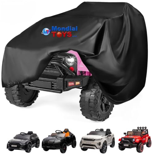 Copertura Auto Giocattolo Bambini Universale Cover Impermeabile Anti-UV per Veicoli Elettrici per Bambini Esterni e Interni (L) Misure: 132x71x61 cm