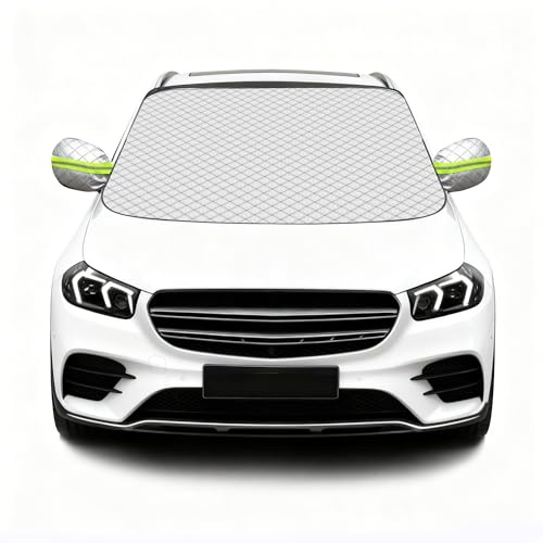 Pare Soleil Voiture Pare Brise Avant, Couverture Pare Brise Voiture, Pare-Soleil Universel Résistant Aux UV, Isolant Thermique et Anti-Neige, Adapté Aux Berlines, Véhicules Utilitaires, Camions et SUV