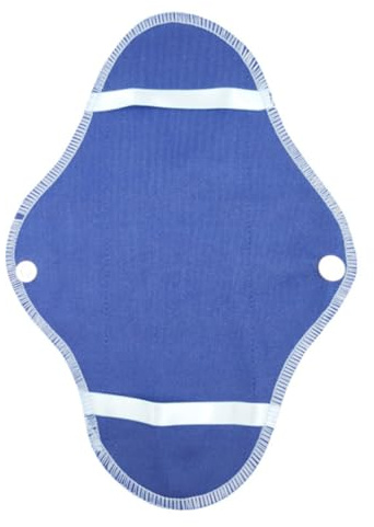 Veemoon Waschbare und Wiederverwendbare Damenbinden mit Faltbarem Design 8 Stück und Reißverschlusstasche aus Atmungsaktivem Polyester für Menstruations und Wochenbettphase
