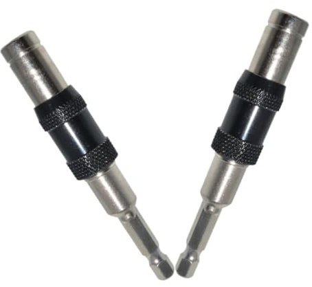 COHEALI 2 Pezzi Portainserti Magnetico Pivotante con Prolunga Flessibile per Punte Angolo Resistente e Versatile per Trapani e Avvitatori Manuali ed Elettrici