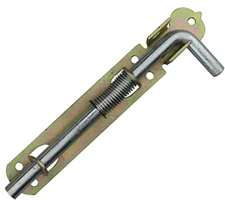 Cerradura de pestillo, pernos largos de alta resistencia, pestillo de resorte grande, pestillo de puerta de Metal pesado, camión, contenedor de coche, puerta de chapa de hierro soldable galvanizada