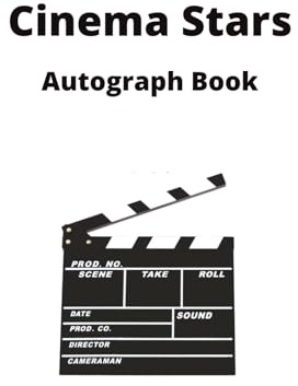 Cinema Autograph Book – Mini 5.5” x 8.5” Hardcover Album for Movie Fans & Collectors: Compact Horizontal Signature Book for Film Premieres, Festivals, Events & Memorabilia