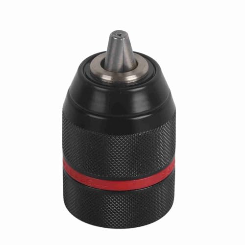 Cloimei Portabrocas sin llave con bloqueo automático de 13 mm Portabrocas de metal de montaje 1/2 con alto par para taladros eléctricos de CA y CC de menos de 700 W Construcción de