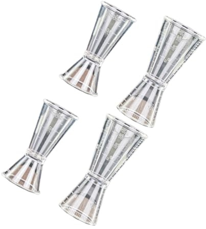 SHERCHPRY Misurino per Misurazione Rapida di Alcol e Cocktail Doppia in Plastico 4 Accessori da Bar Funzionali per Home Bar e Feste