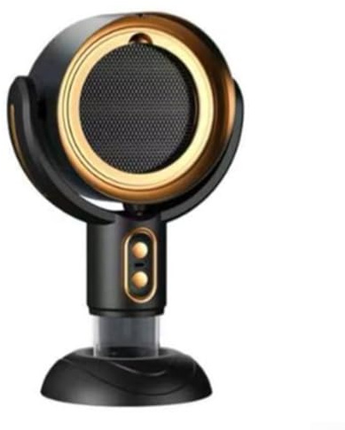 Compact Exhaust Fan For Indoor Cooking With Detachable Hood Structure And Rechargeable 3000mAh (Black-gold)