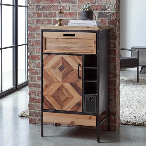 Mendler Apothekerkommode HWC-Q77, Industrial Holz Metall 85x45x35cm