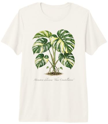 Monstera Thai Constellation Plant Illustration Premium T-Shirt