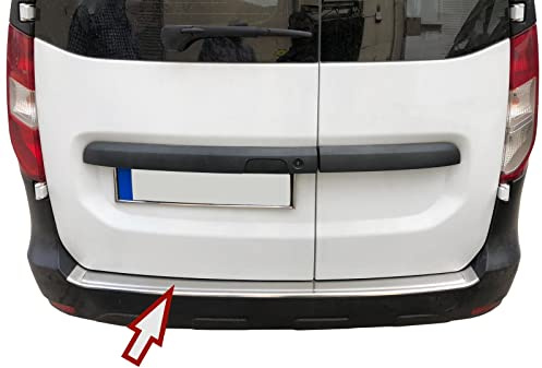 Recambo CT-LKS-1042 Protection de seuil de Chargement en Acier Inoxydable Mat pour Dacia Dakker à partir de 2012 | avec Bord & chanfrein, Large