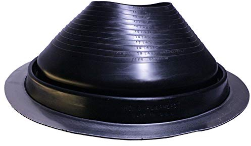 Flashers #9 EPDM Flexible Dachbuchsenrohr, Metall, schwarz, Rohrdurchmesser 25,4 cm bis 48,3 cm – 100 % hergestellt in den USA