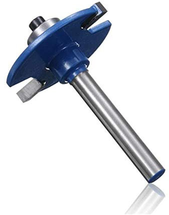 Shank Biscuit Joiner Cutter Router Bit with Bearing Woodworking Cutter 1/4 Inch Drill Bits