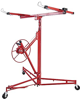 EINFEBEN Plattenheber klappbar XXL 140 cm - 350 cm Arbeitshöhe, 68 kg Traglast,höhenverstellbar, max. 290 cm Lastarmbreite