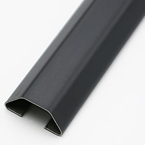 Kabelkanal 1m Kabelkanäle Zum Verstecken Von Kabeln, Kabelführungskanal Aus Edelstahl, Kabel-Organizer Für Untertisch/Decke/Ecke/Boden (Color : Black 1m, Size : 10x25x75mm)