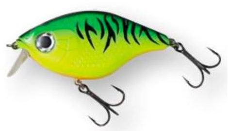 Madcat Tight-S Shallow 12cm 65g - Wobbler zum Spinnfischen auf Raubfische, Kunstköder, Wallerköder, Farbe:Firetiger UV