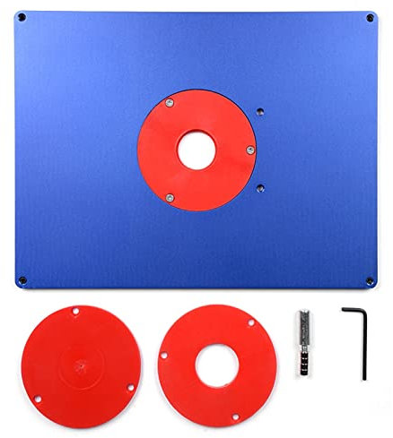 Router Table Insert Plate, Aluminum Router Plate for Woodworking Table Saw Multifunctional Trimmer Engraving Machine