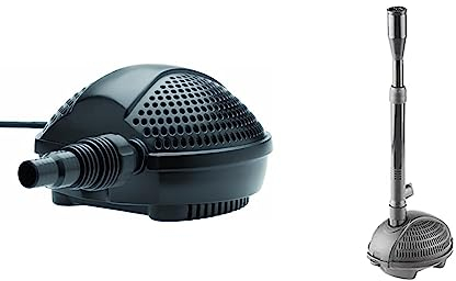 Pontec 50851 PondoMax Eco 1500 - Filter- und Bachlaufpumpe & 56465 PondoVario 750 - Wasserspielpumpe für den Einsatz in Gartenteich und Zierbrunnen/erzeugt vier unterschiedliche Fontänen
