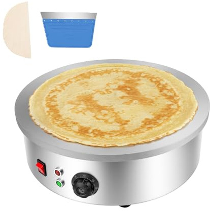 Crepesgerät 2800 W Crepes-Maker 45 cm SX-450P - Padella professionale per crepes, 220 V, per pancake, pan cakes, omelette, prosciutto di palato