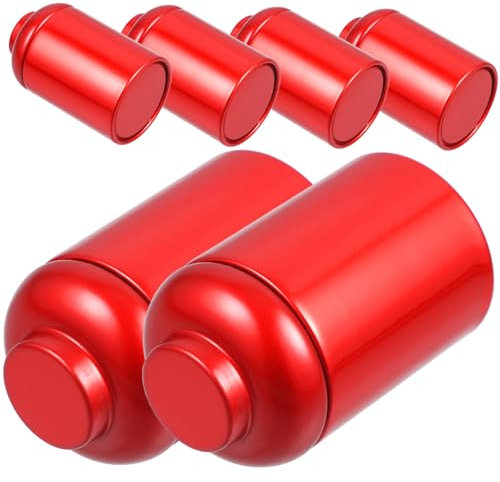 LIFKOME 6piezas Botes De Té Metálicos Pack Tapas Herméticas Latas De Almacenamiento Para Té Café y Dulces Recipientes De Viaje Diseño Práctico y Duradero