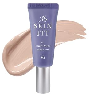 Crema BB MY SKIN FIT de [VILLAGE 11 FACTORY] (#1 LIGHT IVORY) Cuidado de la piel coreana - Ácido hialurónico, niacinamida y centella asiática - Potenciador de colágeno - Textura ligera hidratante
