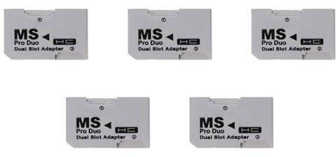 Ntcpefy 5X Card Reader Micro-SD TF to MS Pro Card Adapter Single Dual Slots for PSP Gamepad