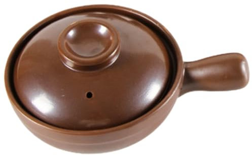 Cabilock Casseruola in Ceramica Per Stufati Manici Laterali, Vaso Di Ceramica Resistente Al Calore Per Cucina Domestica, Pentola Tradizionale Per Zuppe, Noodles e Riso Al Vapore Coperchio Ventilato