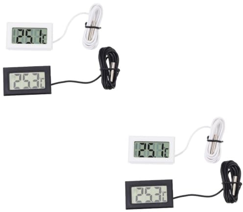 POPETPOP 2 Ensembles Thermomètre Mini Frigo Pour Voiture Capteur Réfrigérateur Mini Congélateur Mini Frigo Congélateur Numérique Jauge De Température Plastique 2 Pièces * 2