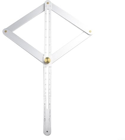 Outil de jauge multi-angles compact en acier inoxydable pour un travail de précision sur diverses surfaces