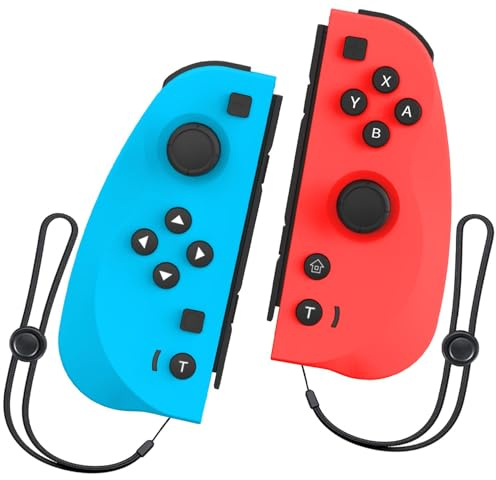 Yiigame Manette pour Switch, L/R Manette Switch sans fil Compatible avec Switch/OLED/Lite avec Gyroscope à 6 Axes, Double Vibration, Turbo Fonction, Wake-up