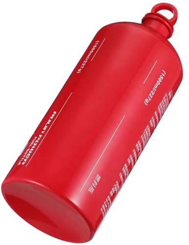 Didiseaon 1500ml Motorcycle Fuel Bottle Backup Fuel Tank Emergency Oil Can Aluminum Outdoor Camping Reserve Petrol Container