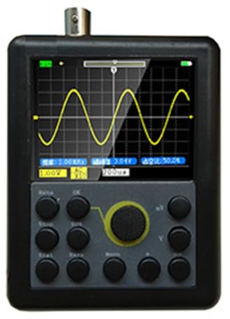 Uxsjakjsd Portable Car Repair Handheld Mini Digital Oscilloscope 100MHz Bandwidth Rechargeable DIY Kit