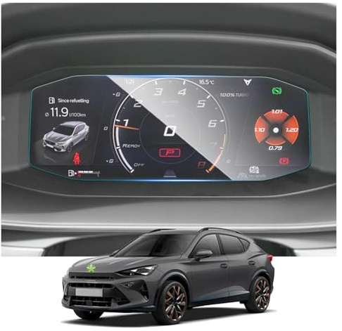 RUIYA Compatibile con CUPRA Formentor | Terramar 2024 2025 2026 2027 10,25 Pellicola Protettiva per Cockpit, Protettiva per Display Cockpit Proteggi Schermo Formentor Accessori 9H Antigraffio
