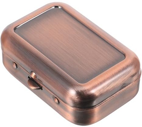 Ciieeo Cenicero Portátil de Metal con Tapa, Rectangular Prueba de Viento, Adecuado para Casa u Oficina Caja Resistente y Moderna para Fumar | Coche y Exterior, Resistente al Desgaste, Diseño Moderno, Formato Compacto