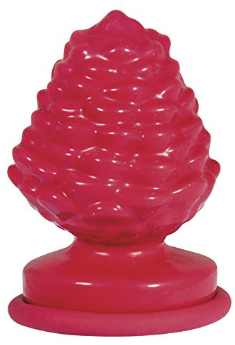 Rayher 34389000 Latex Vollform-Gießform Pinienzapfen, Maße mit Sockel 7 x 8,5 cm, befüllbar mit Kreativ-Beton, Raysin, Gipspulver, Keramikpulver, Seife, Wachs, Rot