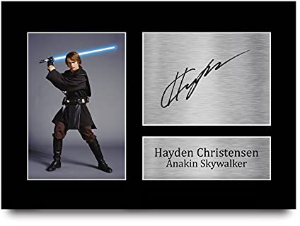 Signiertes Autogramm von Hayden Christensen als Anakin Skywalker aus Star Wars, Fotodruck, DIN A4, tolle Geschenkidee