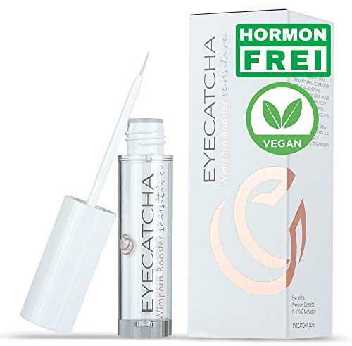 EYECATCHA Sensitive Eyelash Serum 3 ml - Vegan mit Biotin und Peptiden für langes und dichtes Wimpernwachstum - Dermatologisch getestet