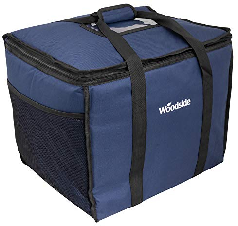 Woodside Extra Large 50L Insulated Cooler Bag For Hot/Cold Food & Drink, Home Delivered Foods, Takeaway Delivery Driver Catering Cool Box