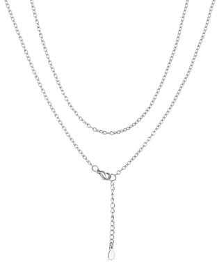 ChainsHouse Rolokette Damen Ankerkette 1.4/2mm Breit Halskette Edelstahl Frauen Feine Gliederkette in Silber/Gold/Rosegold/Schwarz Schlichte Kette Edelstahlkette Kabelkette Schmuck für Geburtstag
