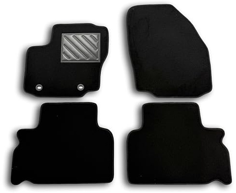 Fußmatten für Ford S-MAX ab 2006-2015, Galaxy II ab 2006-2015, passgenau, rutschfest, verstärktes Gummi-Fersenpolster, Verankerungsknöpfe